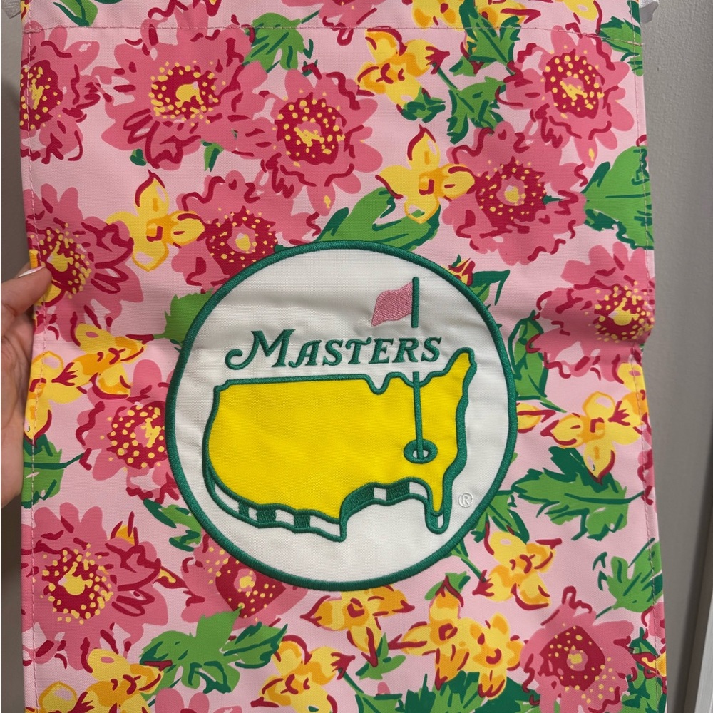 Masters Floral Pink Golf Garden Flag